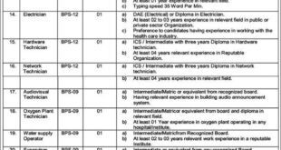 Institute Of Cardiology Job Vacancies, Quetta 